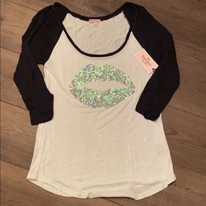 Juicy Couture Sequin Lip Tee